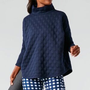 Tuckernuck TNUCK Sport Navy Funnel Ally Swing Sweatshirt XS/S